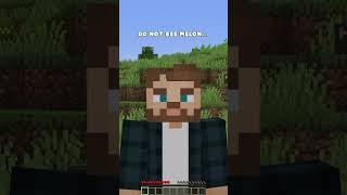 Minecraft, but if I see melon the video ends... #shorts
